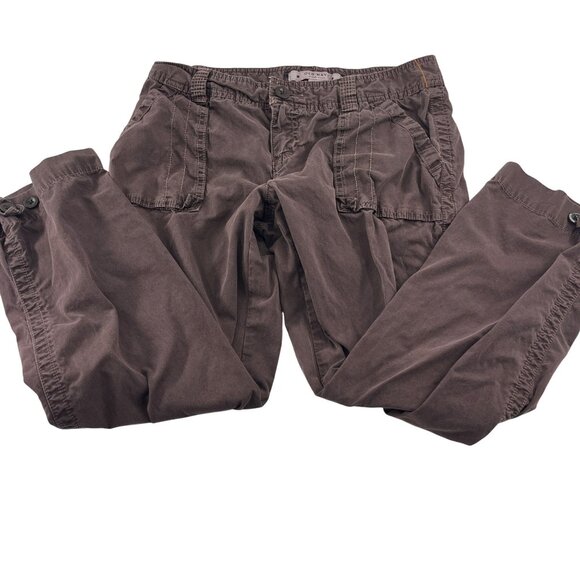 Old Navy Mid-Rise Women's Pants Size 4 Brown Cargo Cropped Y2k - Picture 1 of 5